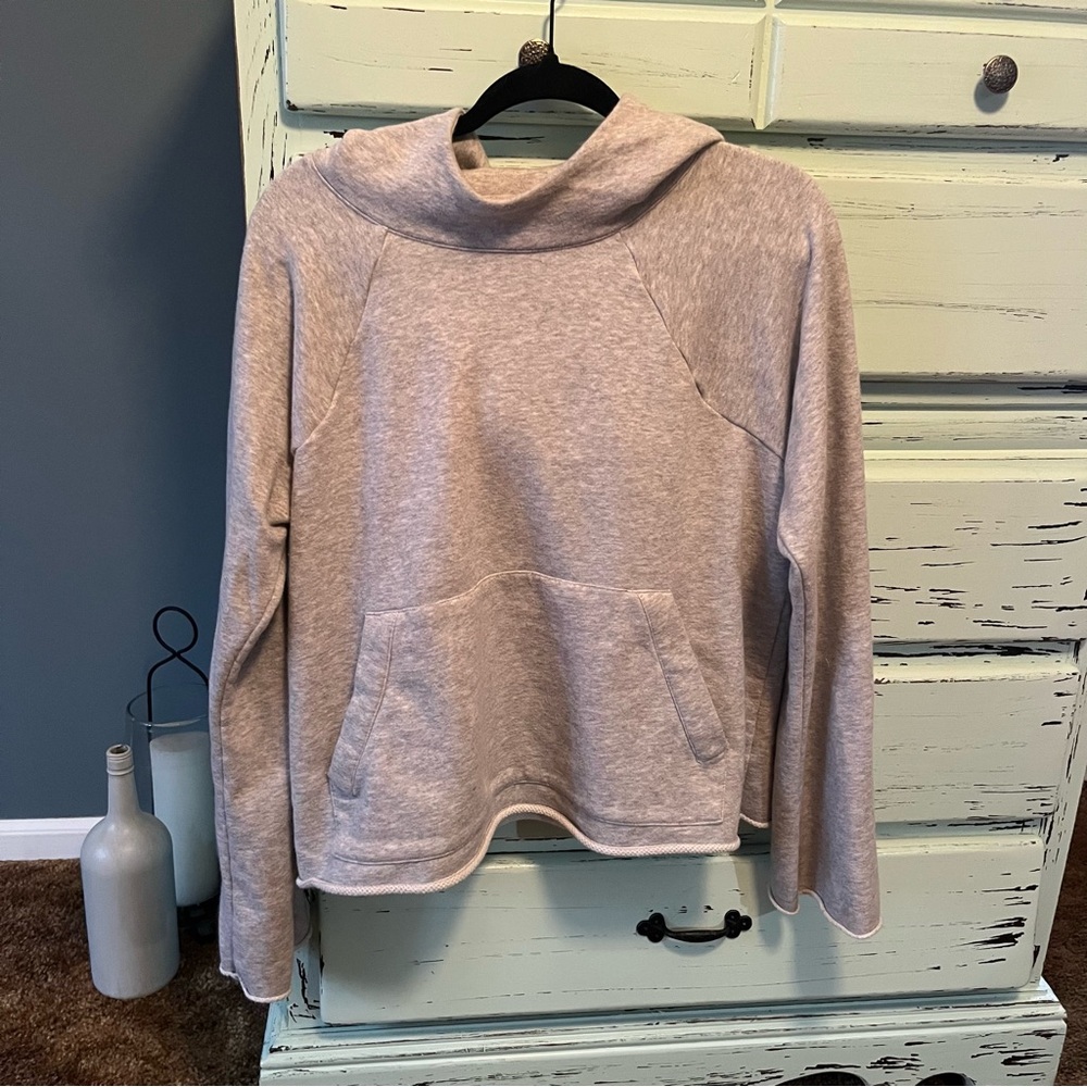 Athleta Light Gray Hoodie. Women’s size large.